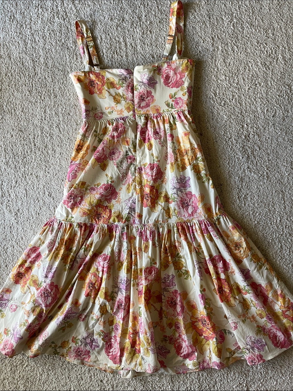 HOUSE OF CB Elia Floral Stretch Cotton Blend Corset Sundress - Picture 8 of 11